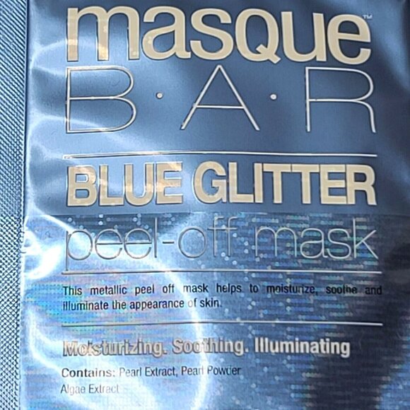 Masque Bar Blue Glitter Peel Off Face Mask Korean Moisturize Soothe Lot of 10 - Picture 7 of 7